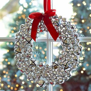 silver bells christmas wreath