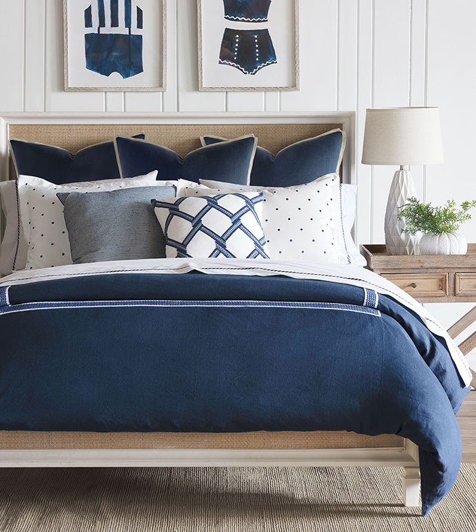 Beautiful bedding enhances and completes any bedroom