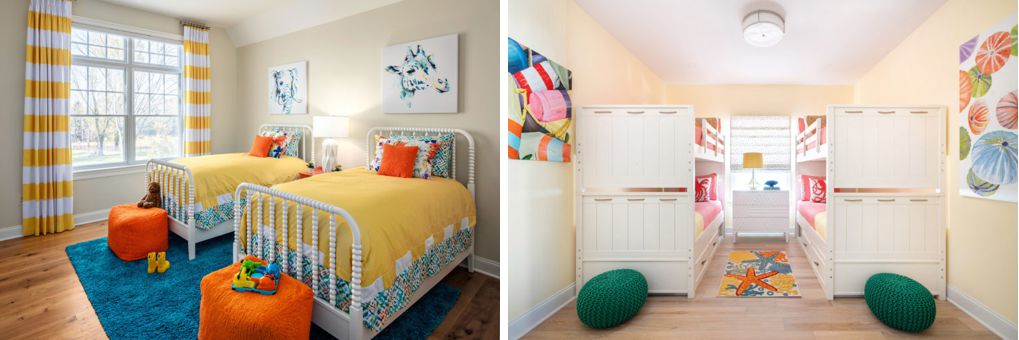 If you have grandchildren coming to stay, check out these two adorable kids rooms.