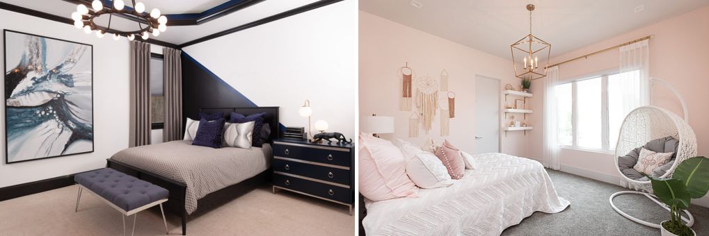 Teen bedrooms for a boy and girl